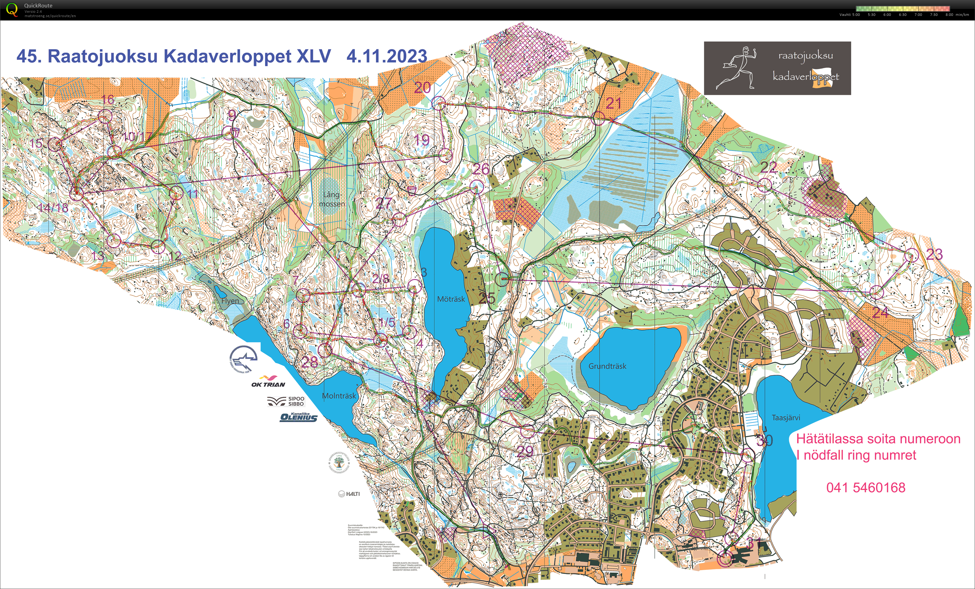 Raatojuoksu 20 km (04-11-2023)